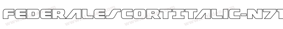 FederalEscortItalic-n71M字体转换
