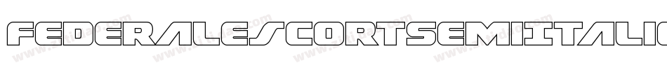 FederalEscortSemiItalic-KLyo字体转换