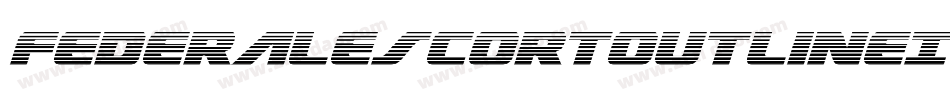 FederalEscortOutlineItalic-Ypgj字体转换