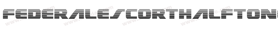 FederalEscortHalftone-v927字体转换