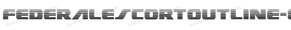 FederalEscortOutline-8GzD字体转换