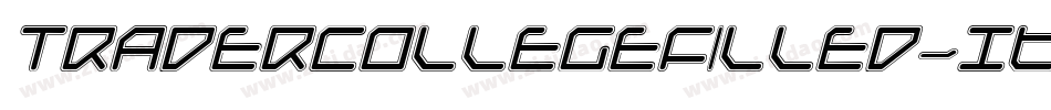 TraderCollegeFilled-Italic字体转换