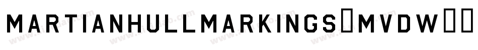 MartianHullMarkings-MVdw字体转换