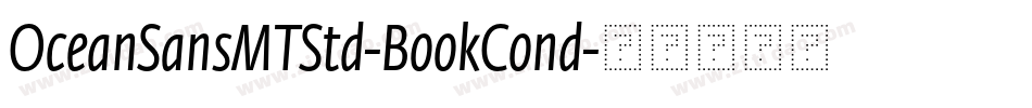 OceanSansMTStd-BookCond字体转换
