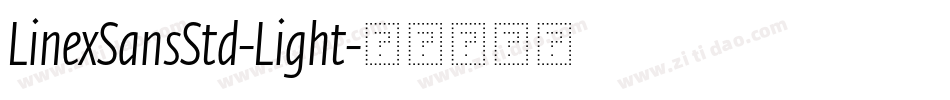 LinexSansStd-Light字体转换