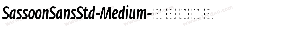 SassoonSansStd-Medium字体转换