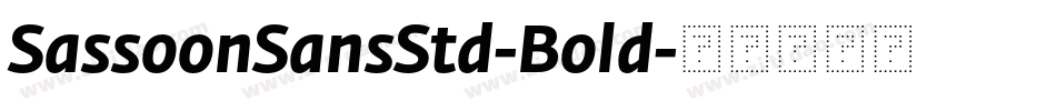SassoonSansStd-Bold字体转换
