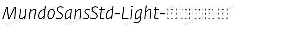 MundoSansStd-Light字体转换