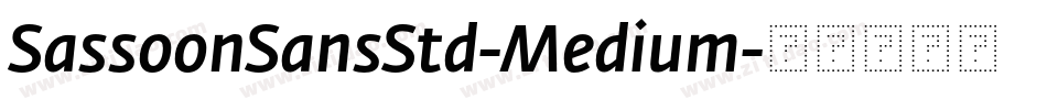 SassoonSansStd-Medium字体转换