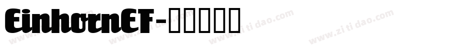 EinhornEF字体转换