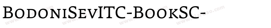 BodoniSevITC-BookSC字体转换