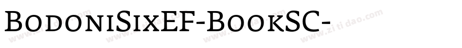 BodoniSixEF-BookSC字体转换