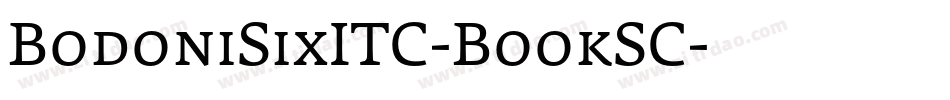 BodoniSixITC-BookSC字体转换