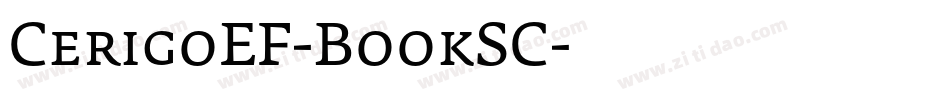 CerigoEF-BookSC字体转换
