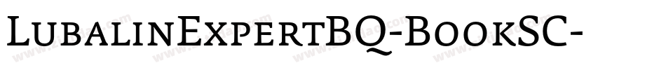 LubalinExpertBQ-BookSC字体转换