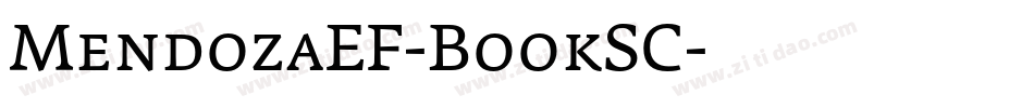 MendozaEF-BookSC字体转换