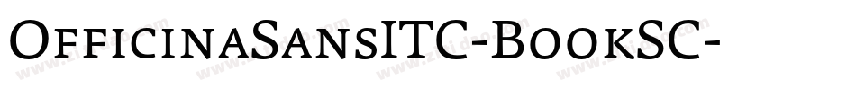OfficinaSansITC-BookSC字体转换