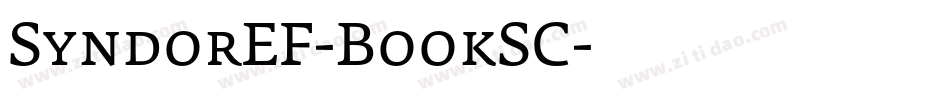 SyndorEF-BookSC字体转换