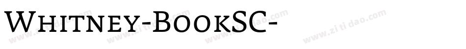 Whitney-BookSC字体转换