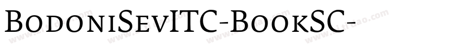 BodoniSevITC-BookSC字体转换