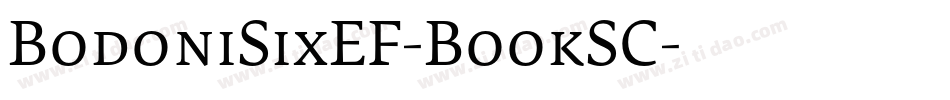 BodoniSixEF-BookSC字体转换