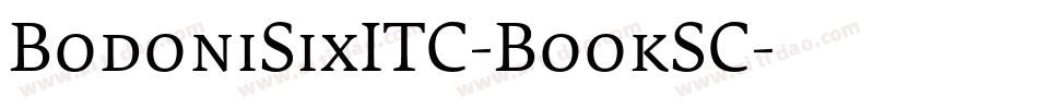 BodoniSixITC-BookSC字体转换