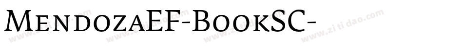 MendozaEF-BookSC字体转换