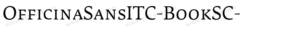 OfficinaSansITC-BookSC字体转换