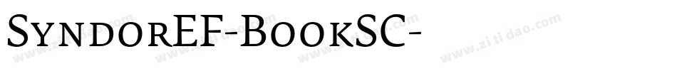 SyndorEF-BookSC字体转换