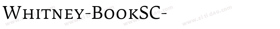 Whitney-BookSC字体转换
