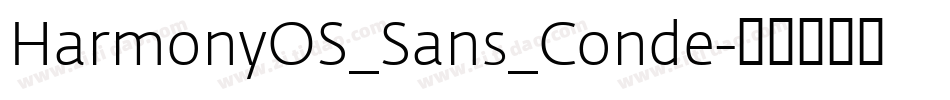 HarmonyOS_Sans_Conde字体转换