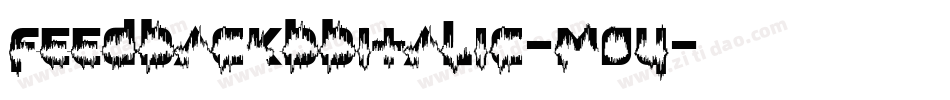 FeedbackBbItalic-M0Y字体转换
