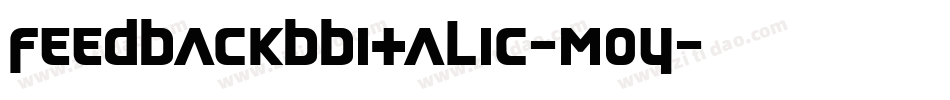 FeedbackBbItalic-M0Y字体转换