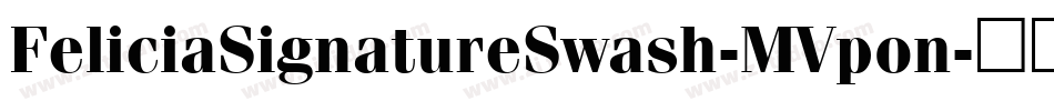 FeliciaSignatureSwash-MVpon字体转换