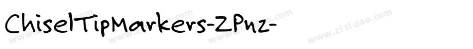 ChiselTipMarkers-ZPnz字体转换