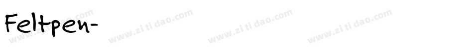 Feltpen字体转换