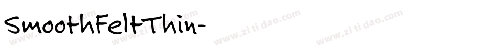 SmoothFeltThin字体转换