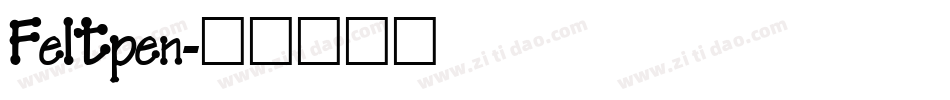 Feltpen字体转换
