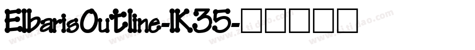 ElbarisOutline-lK35字体转换