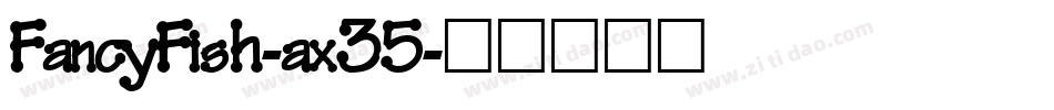 FancyFish-ax35字体转换