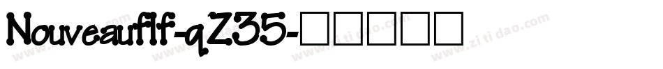 Nouveauflf-qZ35字体转换