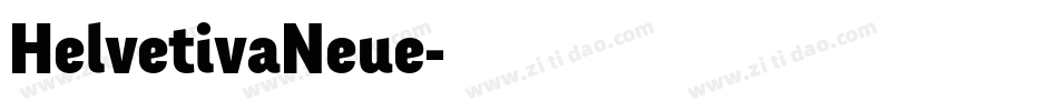 HelvetivaNeue字体转换