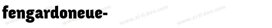 fengardoneue字体转换
