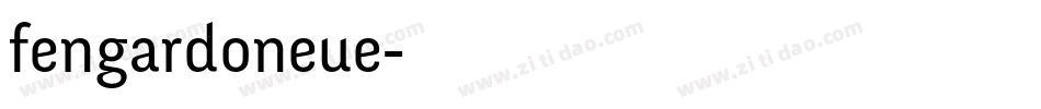 fengardoneue字体转换