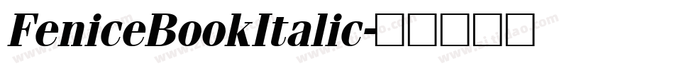 FeniceBookItalic字体转换