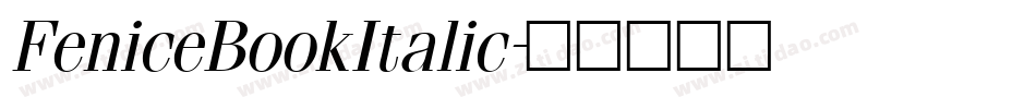 FeniceBookItalic字体转换