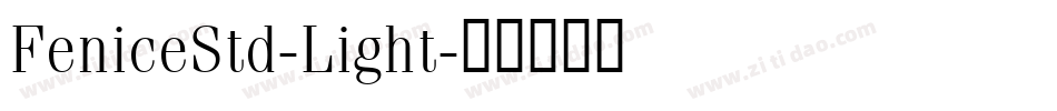 FeniceStd-Light字体转换