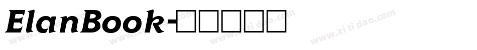 ElanBook字体转换