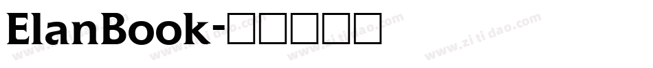 ElanBook字体转换