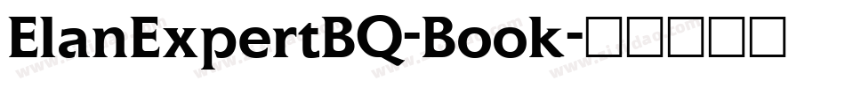 ElanExpertBQ-Book字体转换